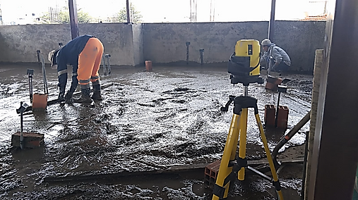 Ejecución y soporte técnico durante trabajos de concreto